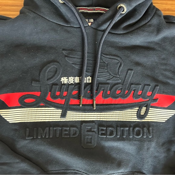 Navy Limited Edition Superdry Hoodie - Picture 3 of 7